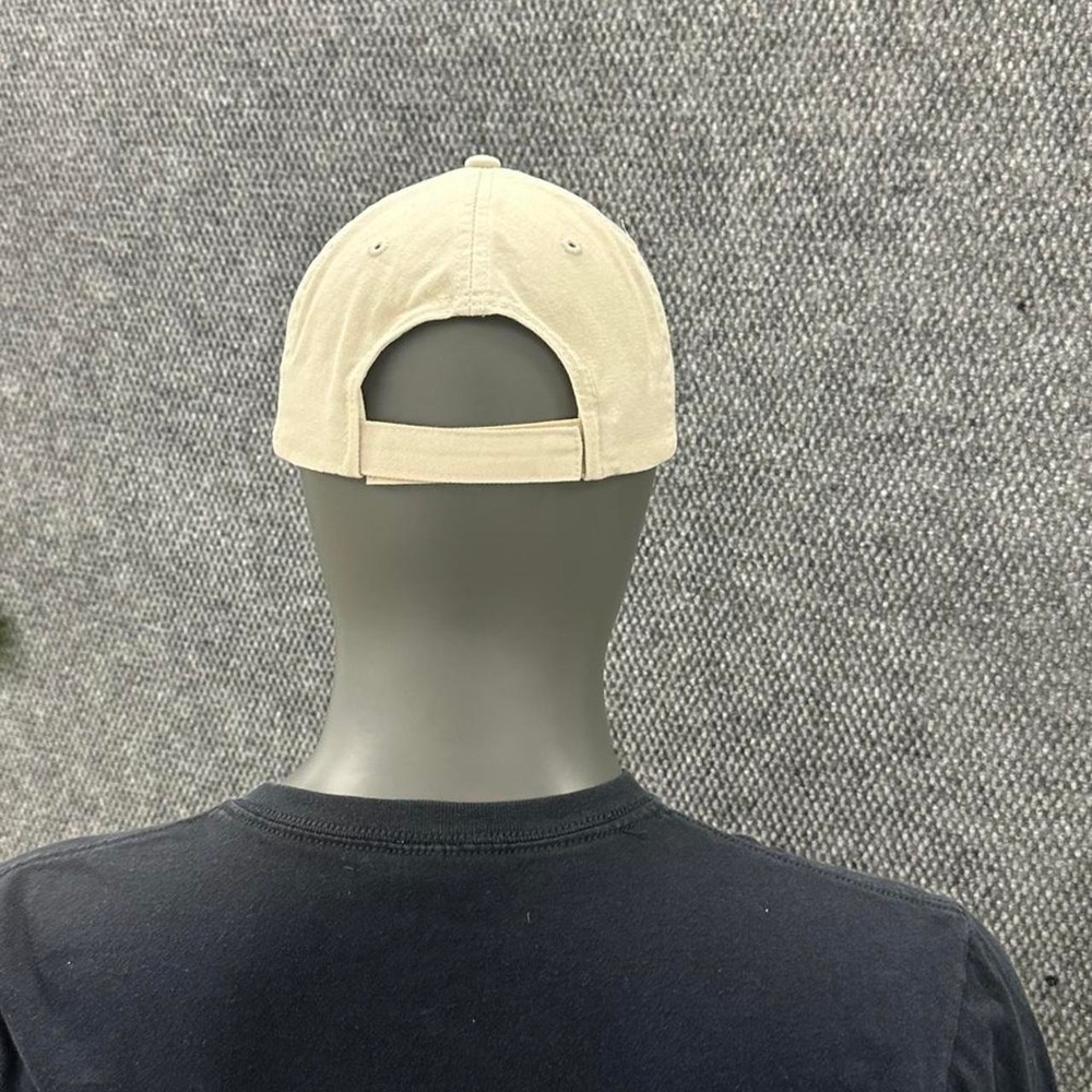 Vintage Y2K Nike Golf Authentic Brand Strapback Dad Hat Cap Cream Khaki - Picture 3 of 8